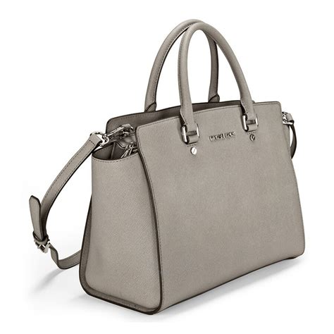 michael kors selma large top zip satchel pearl gray|Michael Kors Selma Large Top Zip Satchel .